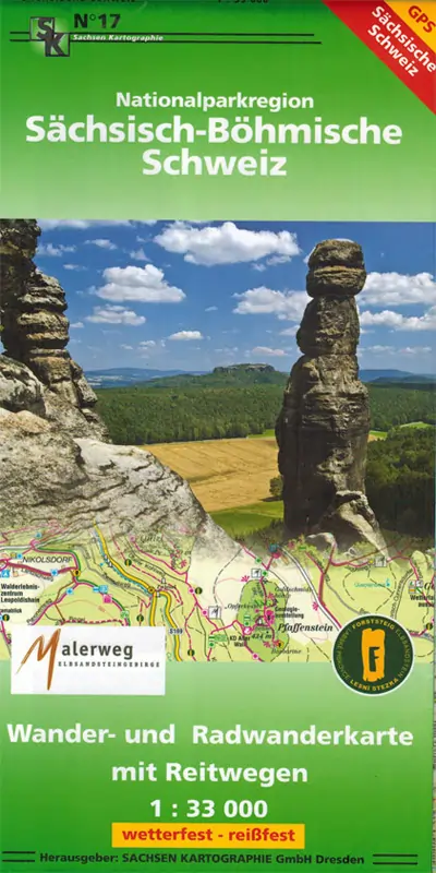 Wanderkarte Nationalpark Sächsische Schweiz Wanderkarte Nationalpark Sächsische Schweiz