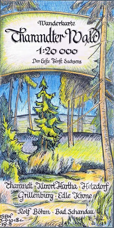 Wanderkarte Tharandt vom Böhm Verlag Wanderkarte Tharandt vom Böhm Verlag