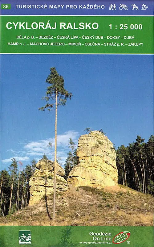 Wanderkarte Cykloraj-Ralsko Wanderkarte Cykloraj-Ralsko