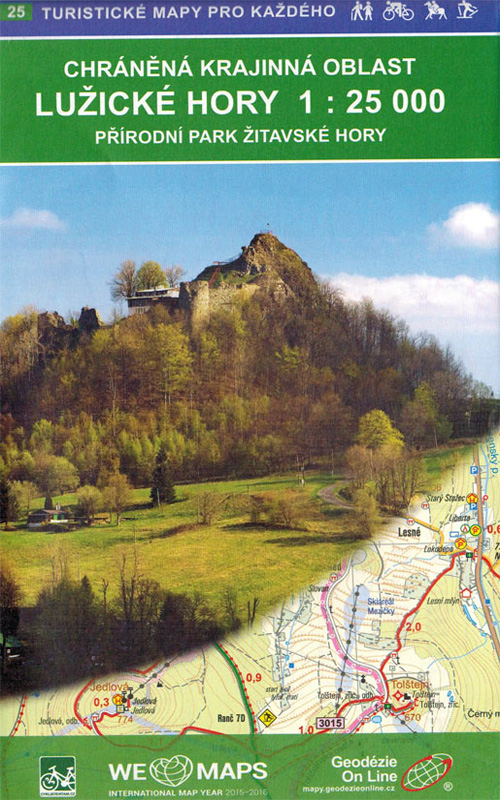 Wanderkarte Lausitzer Gebirge / Lužické hory / Nr. 25