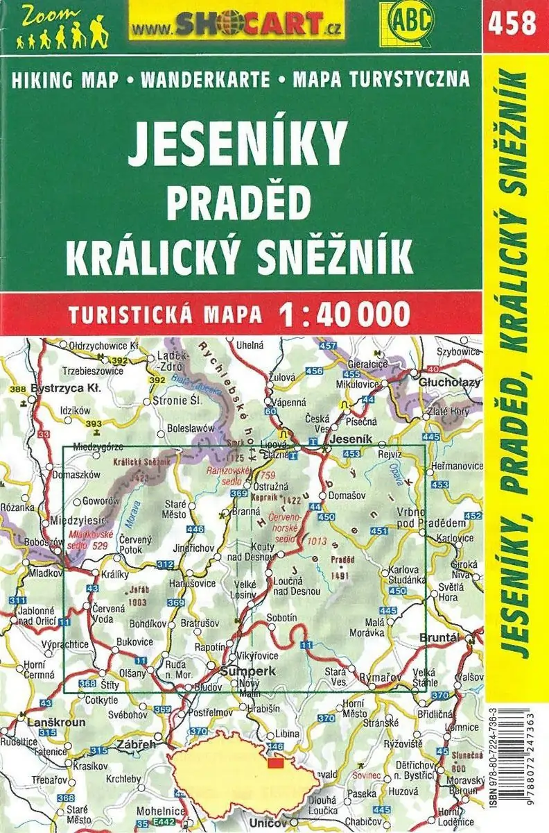 Wanderkarte SHO-458-Jeseniky-Praded1 Wanderkarte SHO-458-Jeseniky-Praded1