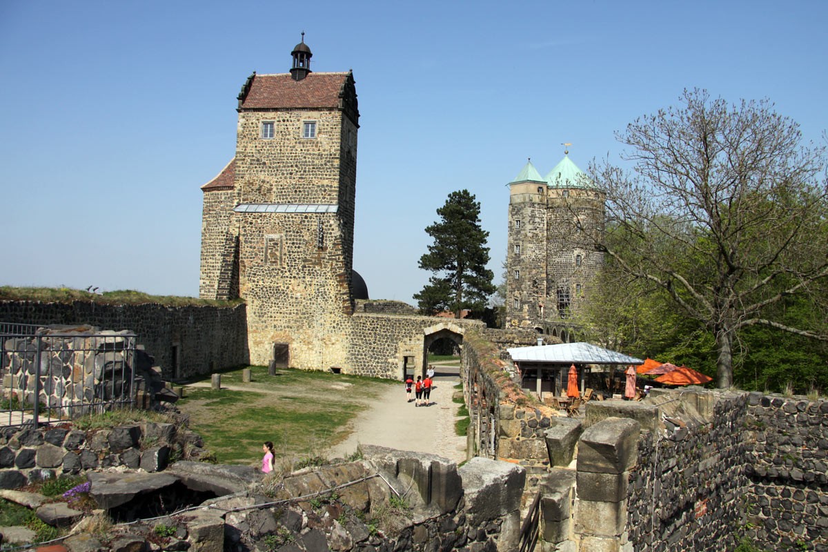 Blick auf den Innenhof der Burg Stolpen