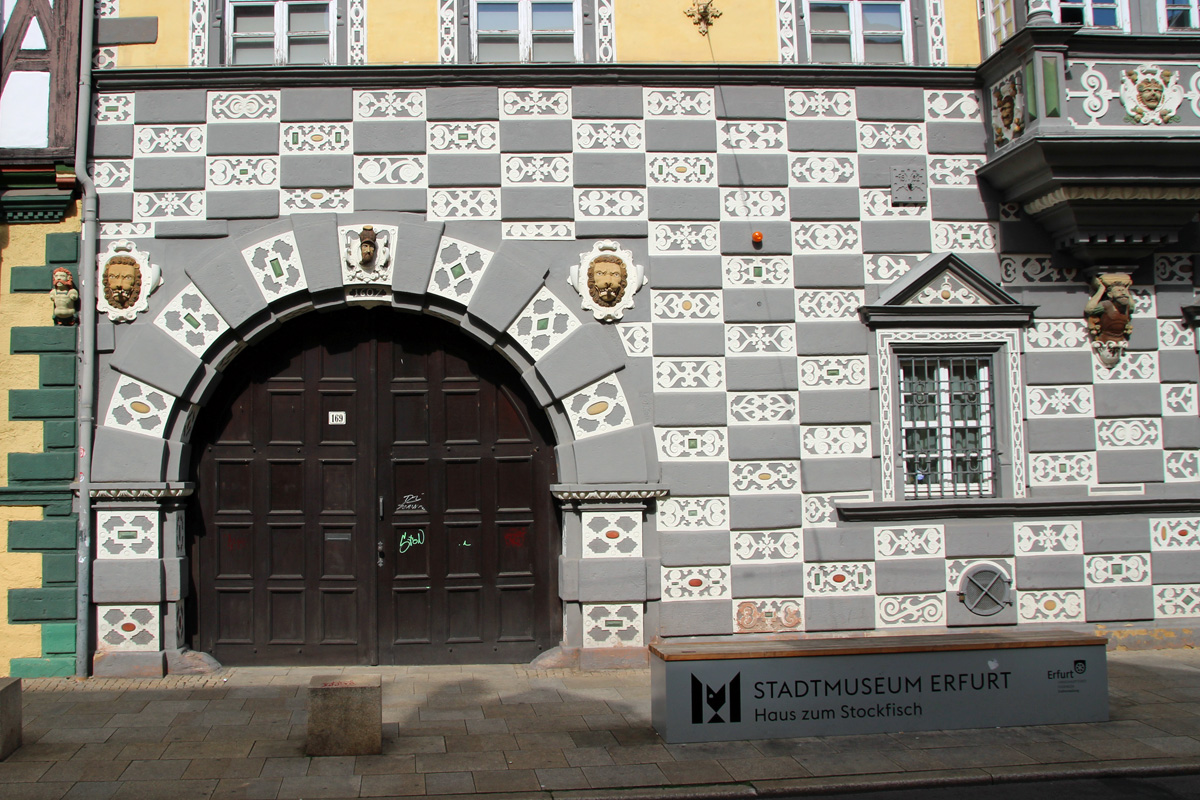 Eingang vom Stadtmuseum in Erfurt