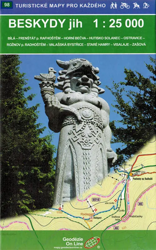 Wanderkarte Beskiden Jih Wanderkarte Beskiden Jih