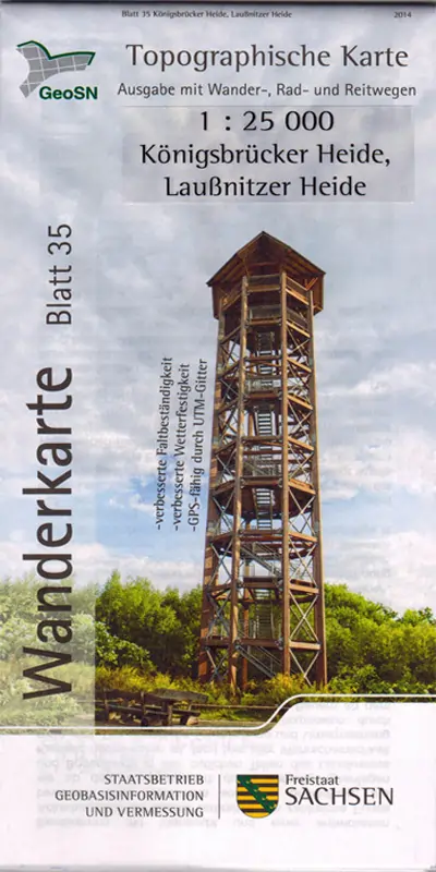 Wanderkarte Königsbrücker Heide