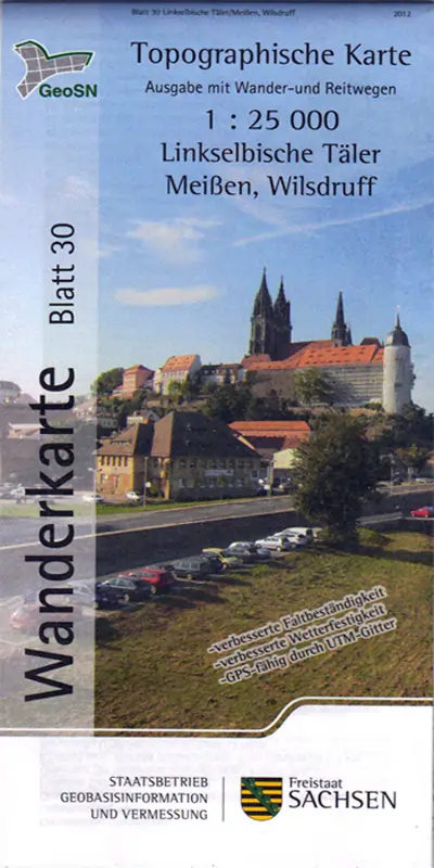 Wanderkarte Linkselbische Täler