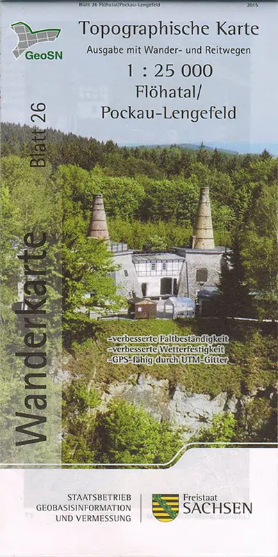 Wanderkarte Flöhatal, Pockau