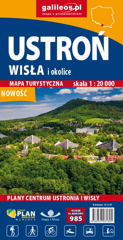 PL-53 Wisa-Ustron Wanderkarte