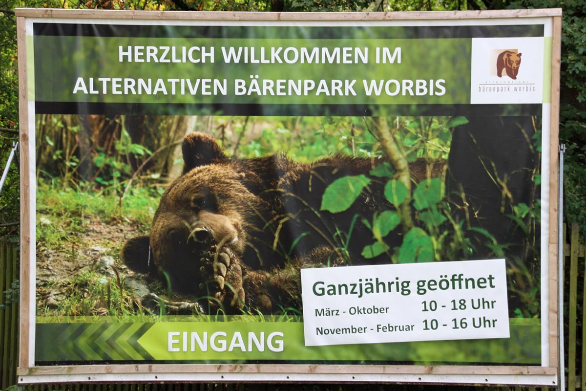 Bärenpark-Info in Worbis