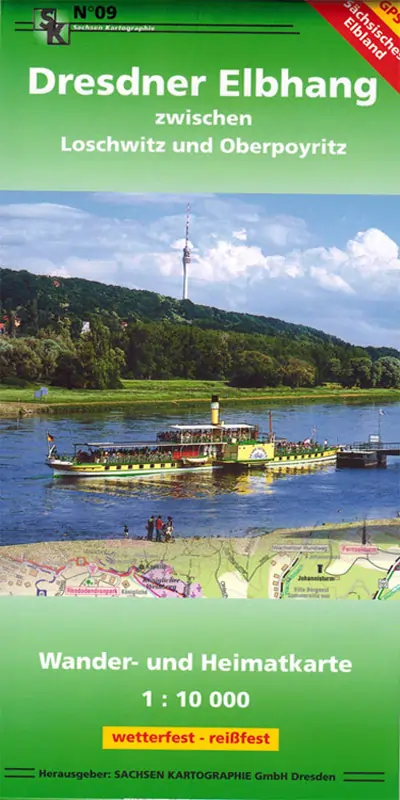 Wanderkarte Dresdner Elbhang Wanderkarte Dresdner Elbhang