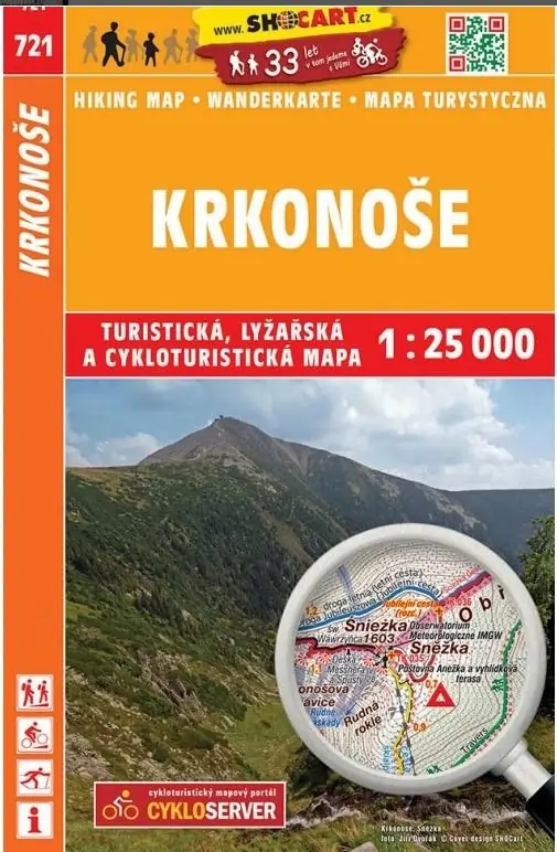 Wanderkarte 721 Riesengebirge