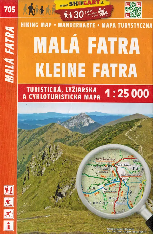 Wanderkarte 705 Kleine Fatra