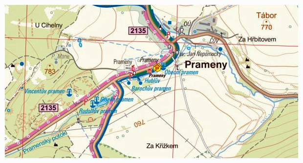 Kaiserwald Wanderkarte Kaiserwald, Slavkovský Les - Böhmen