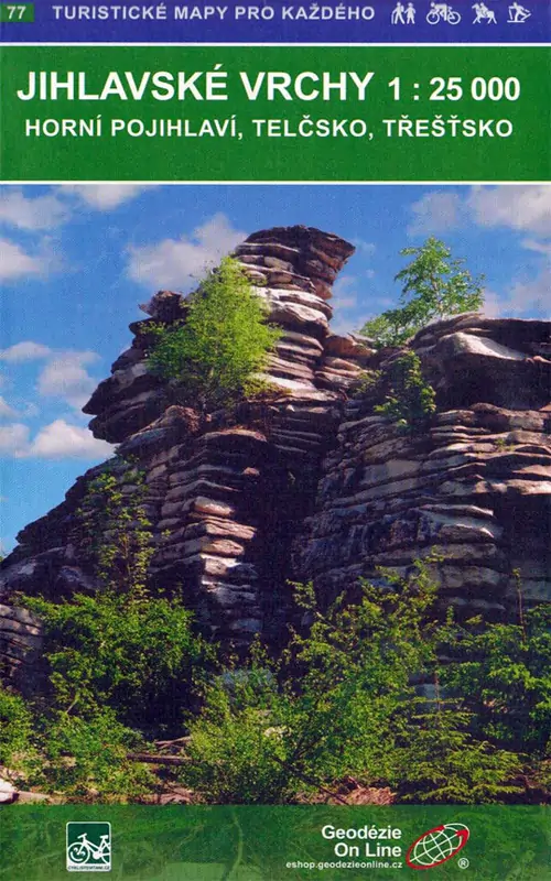 Wanderkarte Jihlava-Berge Wanderkarte Jihlava-Berge