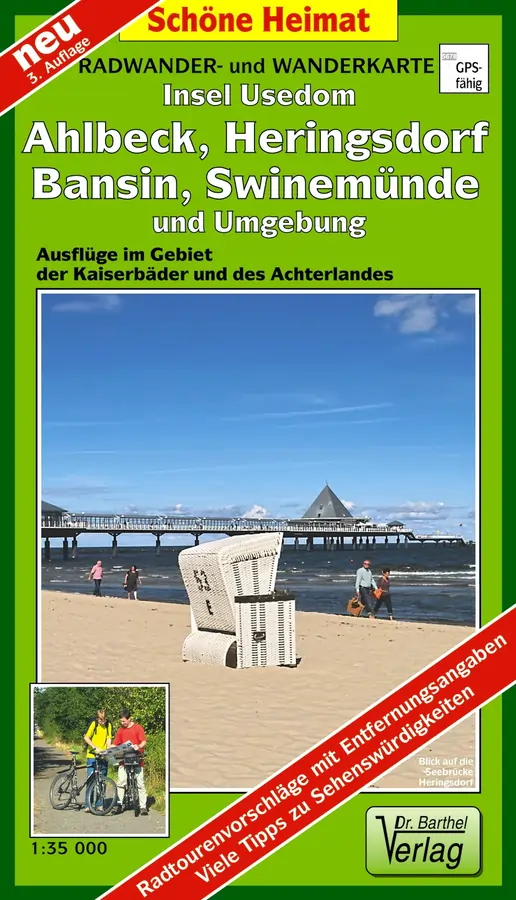 Wanderkarte Insel Usedom mit Ahlbeck Wanderkarte Insel Usedom mit Ahlbeck