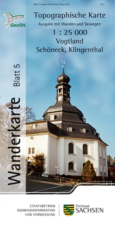 Wanderkarte Vogtland Klingentrhal