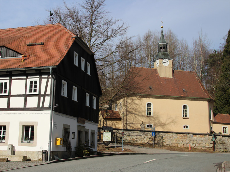 Oybiner Kirche im Zittauer Gebirge