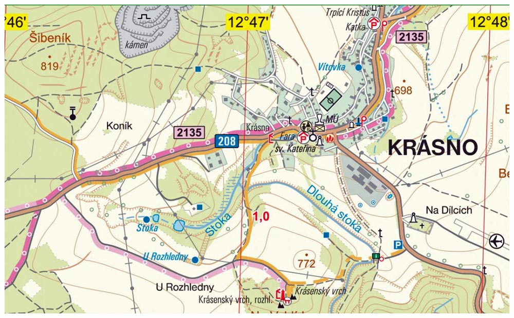 Kaiserwald Wanderkarte Kaiserwald, Slavkovský Les - Böhmen