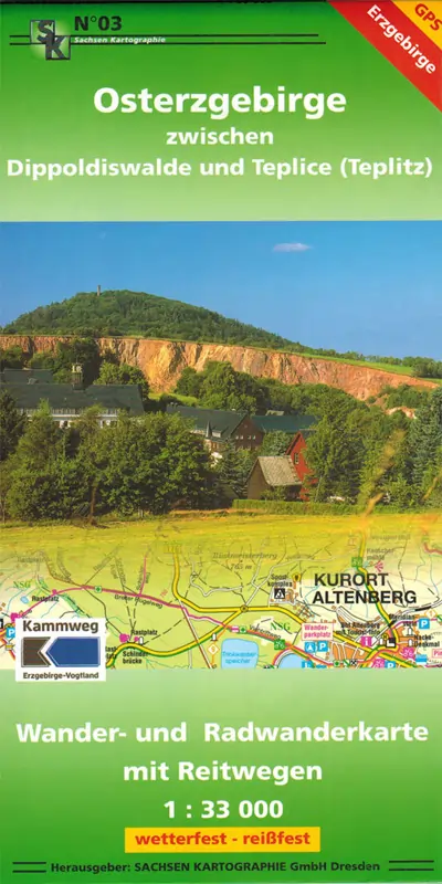 Wanderkarte Osterzgebirge mit Altenberg Wanderkarte Osterzgebirge mit Altenberg