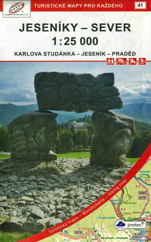 Wanderkarte Jeseniky sever Wanderkarte Jeseniky sever