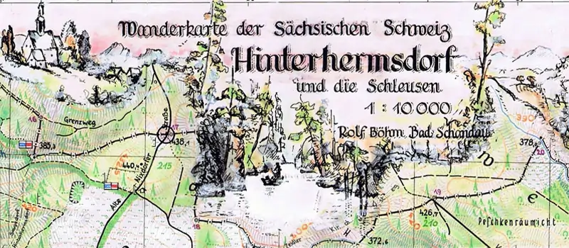 Wanderkarte Hinterhermsdorf1 vom Böhm Verlag Wanderkarte Hinterhermsdorf1 vom Böhm Verlag