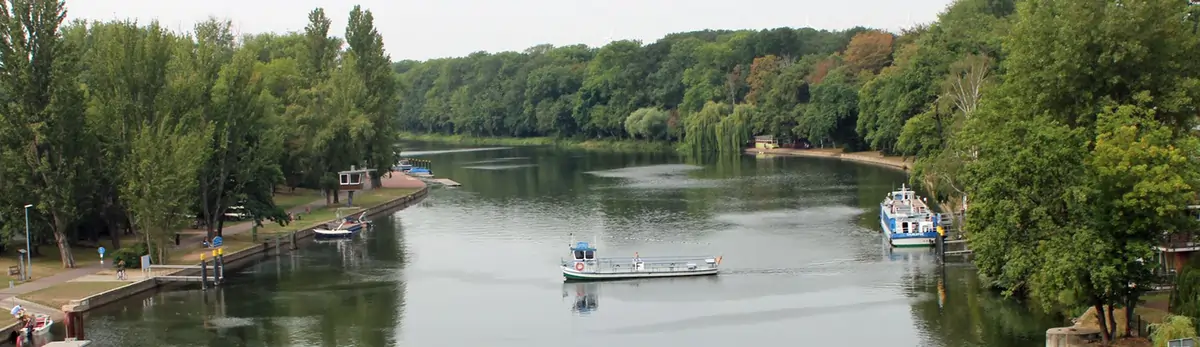 Saale in Bernburg Saale in Bernburg