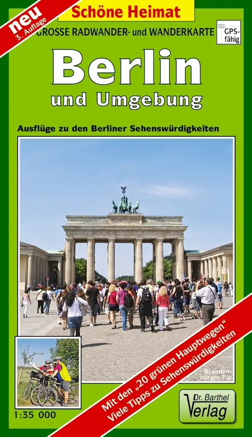 Große Wander- und Radwanderkarte Berlin und Umgebung
