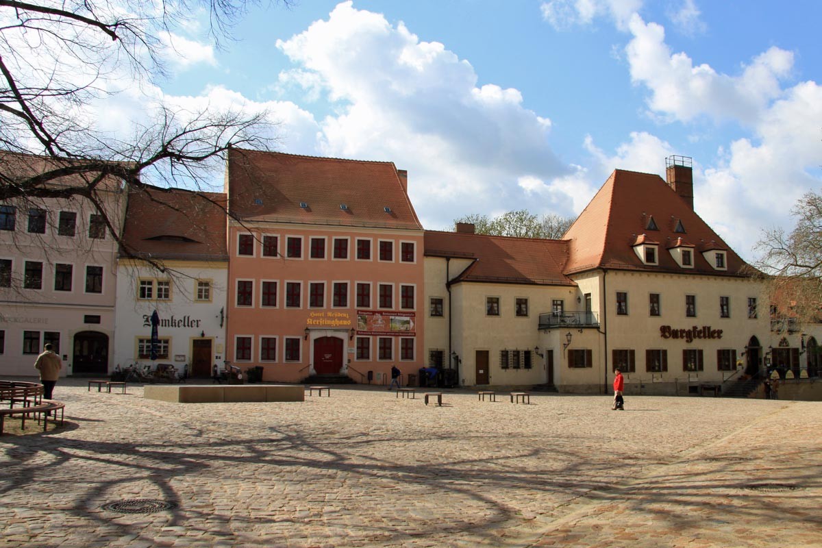 Burginnenhof von der Albrechtsburg von Meißen