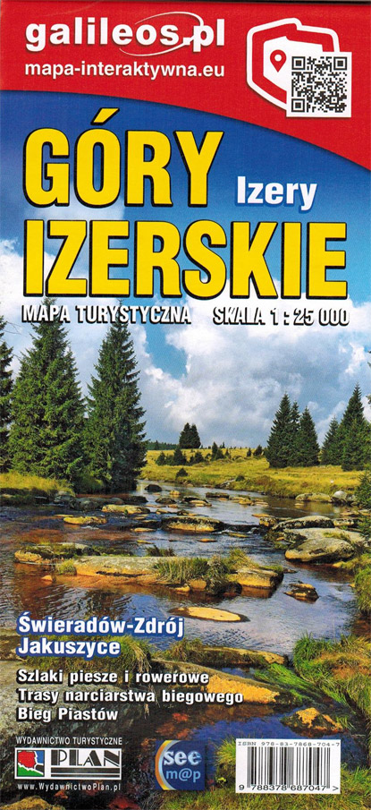 Isergebirge - Góry Izerskie - Wanderkarte