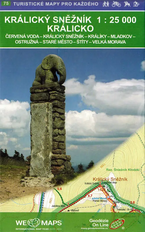 Wanderkarte Glatzer Schneeberg / Králický Sněžník / Nr. 75