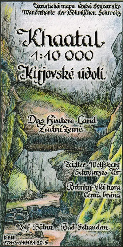 Wanderkarte Khaatal in Böhmen Wanderkarte Khaatal in Böhmen
