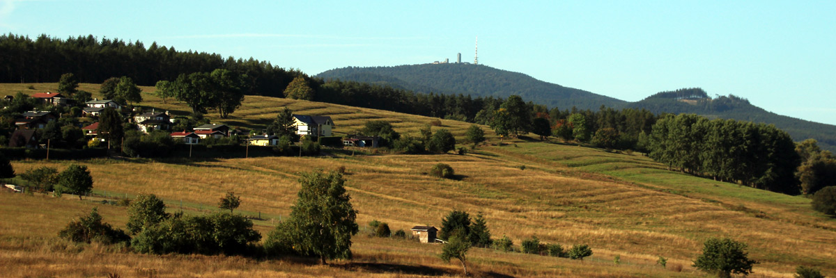 Blick zum Inselsberg im Thüringer Wald