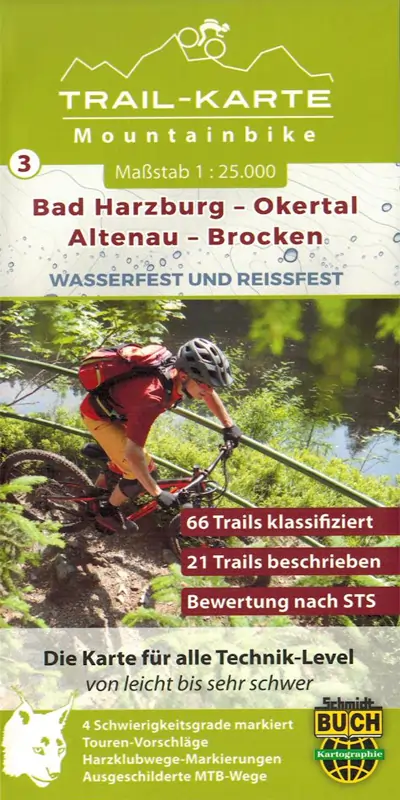 Trail-Karte-Mountainbike / Bad Harzburg Brocken