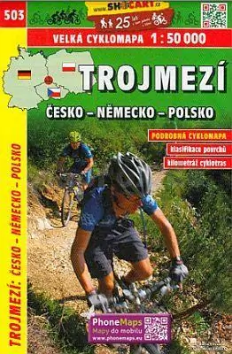 Dreiländereck Tschechien - Deutschland - Polen / Fahrradkarte 503