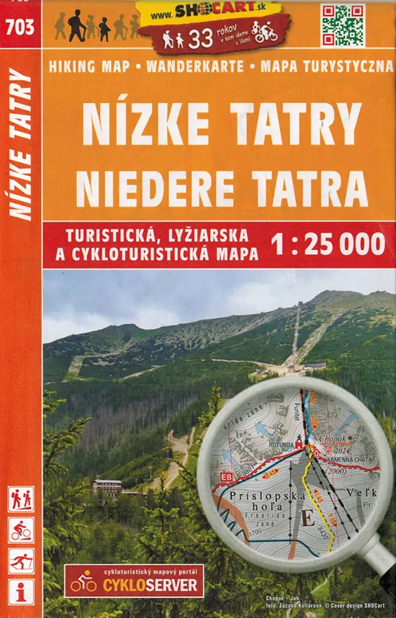 Wanderkarte 703 Niedere tatra