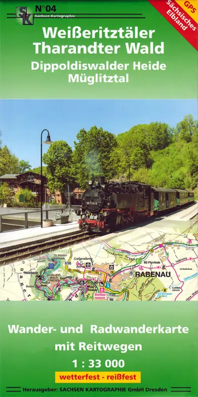 Wanderkarte Weißeritztäler Wanderkarte Weißeritztäler
