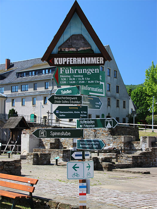 Olbernhau Museumskomplex Saigerhütte Infotafel