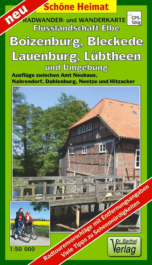 Wanderkarte Flussland Elbe - Boizenburg, Lauenburg Wanderkarte Flussland Elbe - Boizenburg, Lauenburg