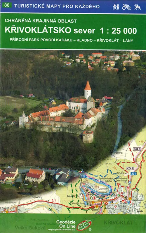 Wanderkarte Krivoklatsko-Nord Wanderkarte Krivoklatsko-Nord