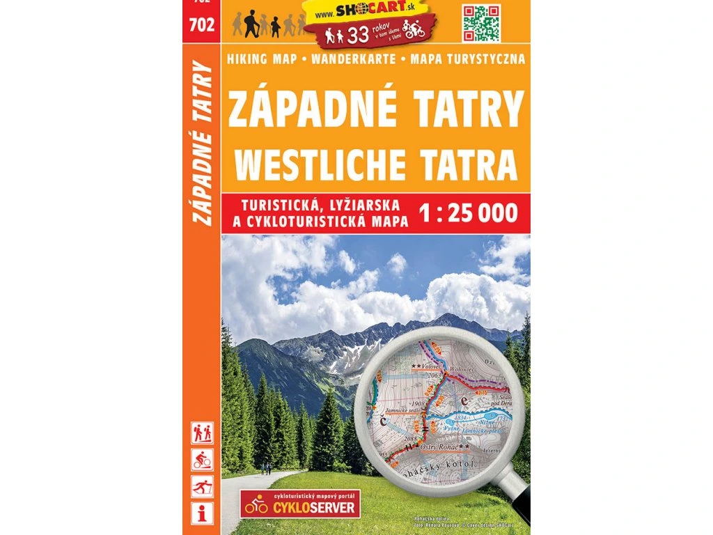 Wanderkarte Westliche Tatra 702