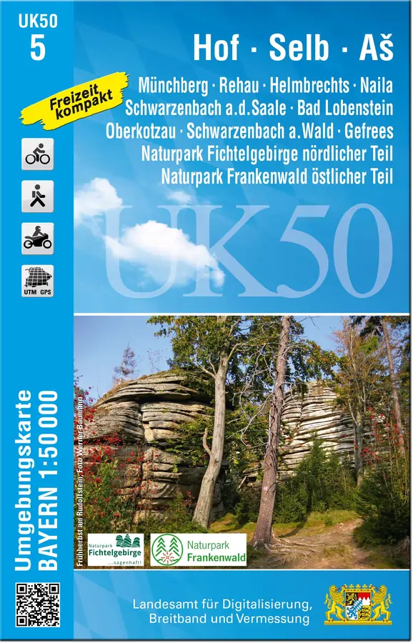 Wanderkarte UK-05 Hof, Selb, Asch