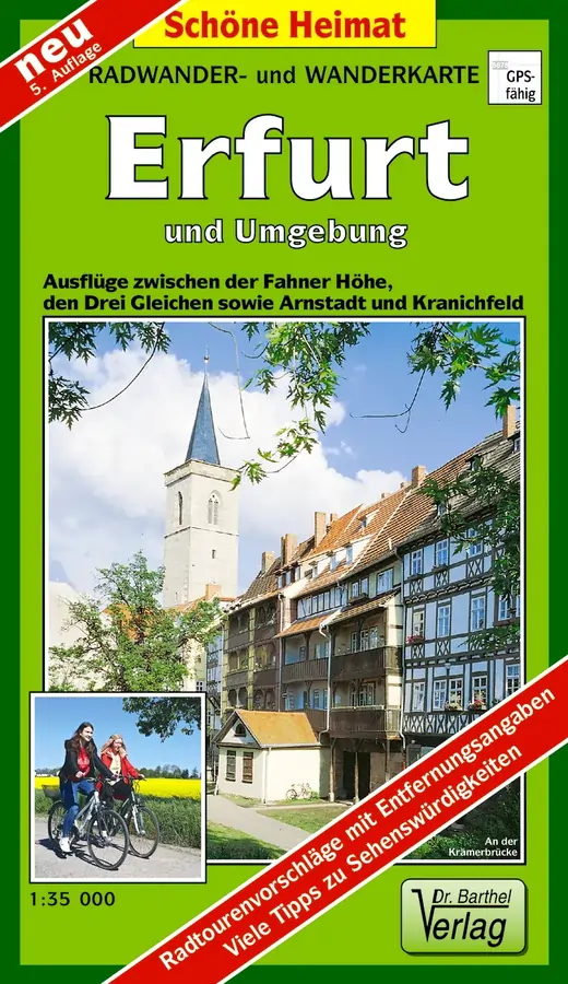 Wanderkarte Erfurt und Umgebung Wanderkarte Erfurt und Umgebung