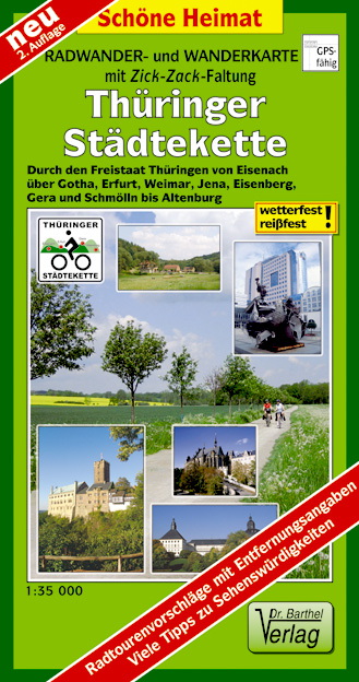 Wanderkarte Thüringer Städtekette Wanderkarte Thüringer Städtekette
