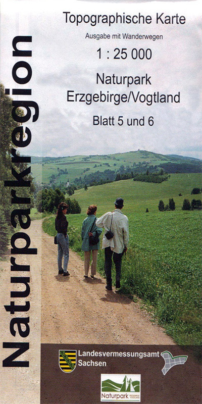 Wanderkarte Naturpark Erzgebirge / Vogtland - Blatt 5/6