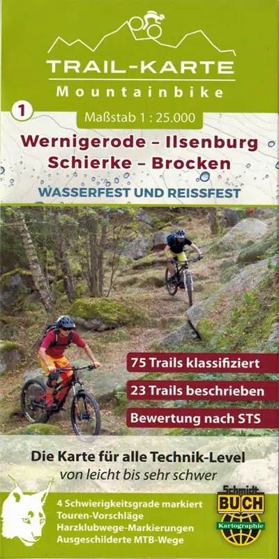 Trail-Karte-Mountainbike Wernigerode-Ilsenburg