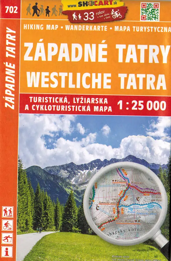 Wanderkarte Westliche Tatra 702