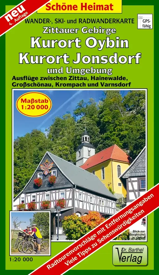Wanderkarte Zittauer Gebirge, Oybin