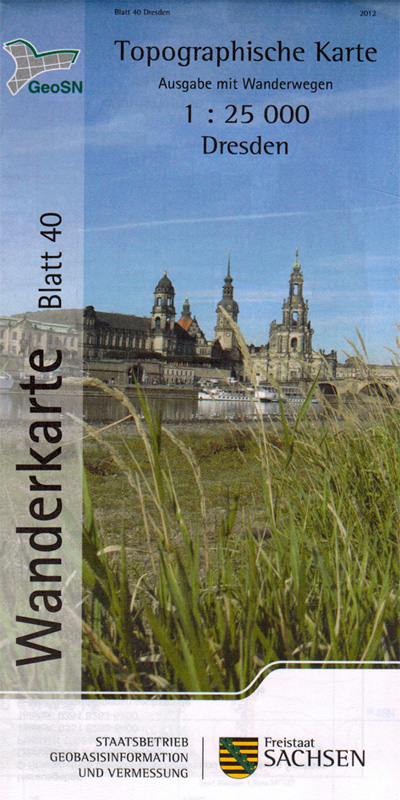 Wanderkarte Dresden und Umgebung / Sächsisches Elbland