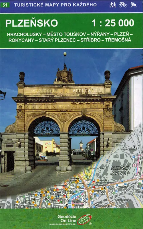 Wanderkarte Plzensko Wanderkarte Plzensko