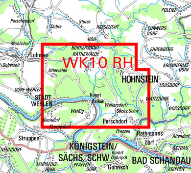 Wanderkarte Hohnstein- Detail 2 Wanderkarte Hohnstein- Detail 1
